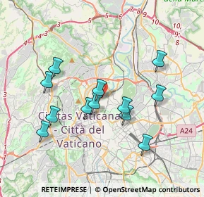 Mappa Via Cavalier D'Arpino, 00197 Roma RM, Italia (3.68917)
