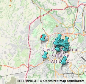 Mappa Via Casimiro Mondino, 00168 Roma RM, Italia (3.70467)