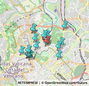 Mappa Via Giosuè Borsi, 00197 Roma RM, Italia (1.39895)