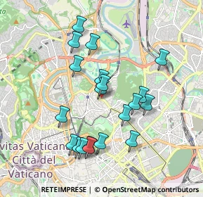 Mappa Viale dei Parioli, 00197 Roma RM, Italia (1.8625)