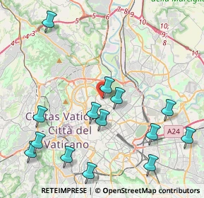 Mappa Via Giosuè Borsi, 00197 Roma RM, Italia (5.65563)
