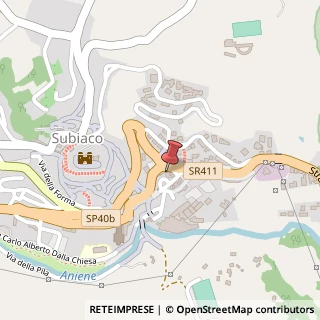 Mappa Piazza del Campo, 26, 00028 Subiaco, Roma (Lazio)