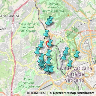Mappa Via Francesco Marconi, 00168 Roma RM, Italia (1.8505)