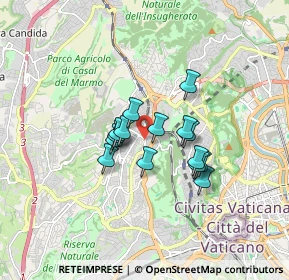 Mappa Via Francesco Marconi, 00168 Roma RM, Italia (1.23733)