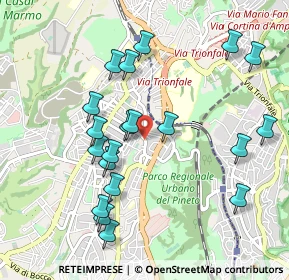 Mappa Via Francesco Marconi, 00168 Roma RM, Italia (1.069)