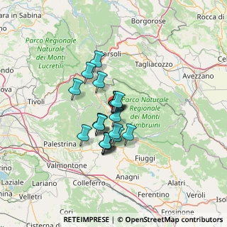 Mappa Via Papa Braschi, 00028 Subiaco RM, Italia (9.305)