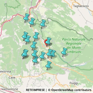 Mappa Viale della Repubblica, 00028 Subiaco RM, Italia (7.50941)