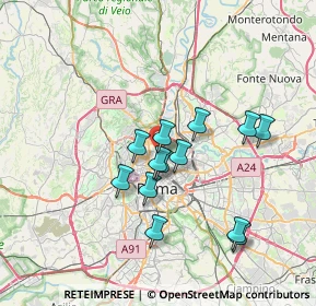 Mappa Via Francesco Denza, 00197 Roma RM, Italia (6.39231)