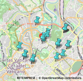 Mappa Via Francesco Denza, 00197 Roma RM, Italia (1.931)