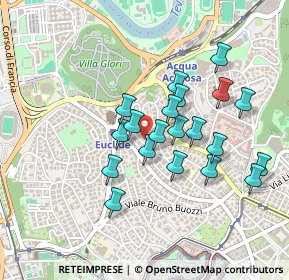 Mappa Via Francesco Denza, 00197 Roma RM, Italia (0.4105)