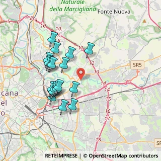 Mappa Via Lanciano, 00156 Roma RM, Italia (3.65316)