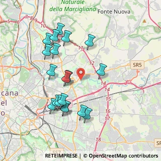 Mappa Via Lanciano, 00156 Roma RM, Italia (4.11684)
