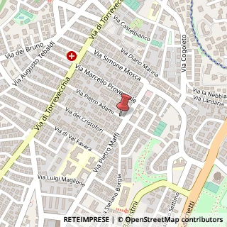 Mappa Via Pietro Adami,  6, 00168 Roma, Roma (Lazio)