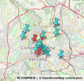 Mappa Via Giorgio Vasari, 00196 Roma RM, Italia (2.89333)