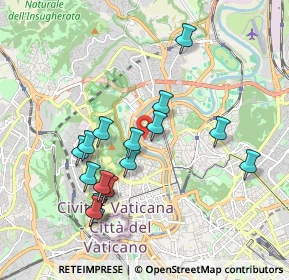 Mappa Via Giorgio Vasari, 00196 Roma RM, Italia (1.88867)