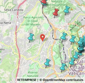 Mappa Via Angelo Mosso, 00168 Roma RM, Italia (3.28)