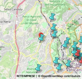Mappa Via Angelo Mosso, 00168 Roma RM, Italia (3.2155)
