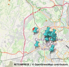 Mappa Via Angelo Mosso, 00168 Roma RM, Italia (3.82267)