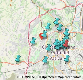 Mappa Via Angelo Mosso, 00168 Roma RM, Italia (4.0365)