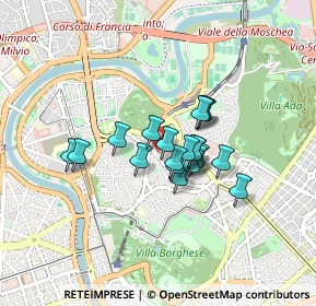 Mappa Via Giuseppe Tuccimei, 00197 Roma RM, Italia (0.5865)