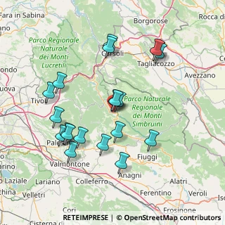 Mappa Via di Villa Gori, 00028 Subiaco RM, Italia (16.0075)