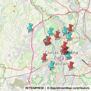 Mappa Via Gerolamo Mercuriale, 00168 Roma RM, Italia (3.6925)