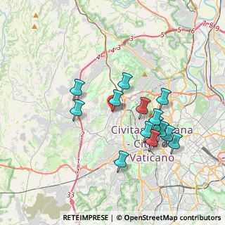 Mappa Via Gerolamo Mercuriale, 00168 Roma RM, Italia (3.55714)
