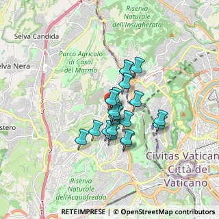 Mappa Via Gerolamo Mercuriale, 00168 Roma RM, Italia (1.258)