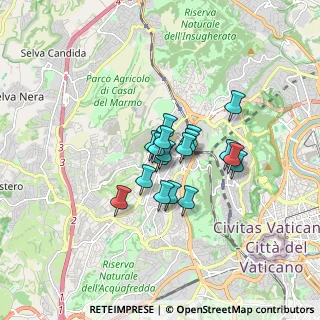 Mappa Via Gerolamo Mercuriale, 00168 Roma RM, Italia (1.10611)