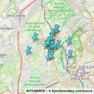 Mappa Via Gerolamo Mercuriale, 00168 Roma RM, Italia (1.08765)