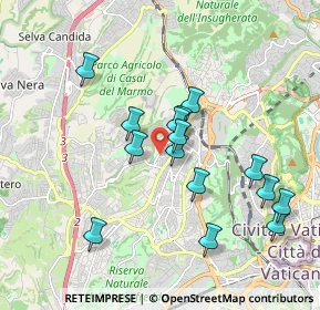Mappa Via Giuseppe Guicciardi, 00168 Roma RM, Italia (1.81667)