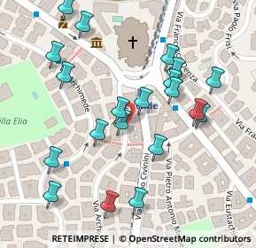 Mappa Via Filippo Civinini, 00197 Roma RM, Italia (0.136)