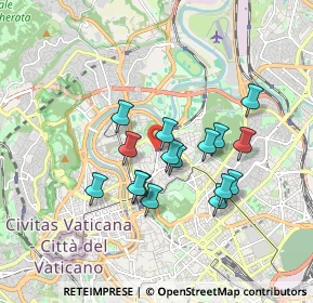 Mappa Via Filippo Civinini, 00197 Roma RM, Italia (1.55625)