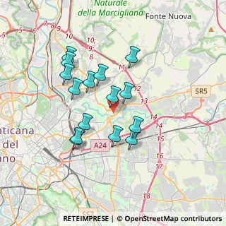 Mappa Via di Rebibbia, 00156 Roma RM, Italia (3.28667)