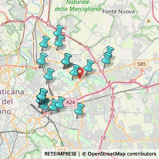 Mappa Via di Rebibbia, 00156 Roma RM, Italia (4.003)
