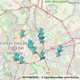 Mappa Via Felice Grossi Gondi, 00162 Roma RM, Italia (4.16214)