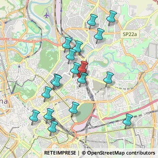 Mappa Via Felice Grossi Gondi, 00162 Roma RM, Italia (2.10111)