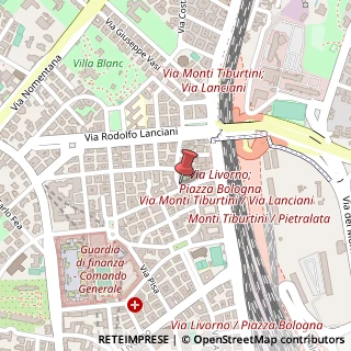 Mappa Via Ugo Balzani, 15, 00162 Roma, Roma (Lazio)