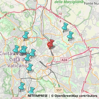 Mappa Via Cesare Rasponi, 00162 Roma RM, Italia (5.3025)