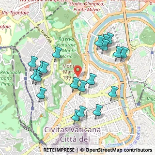 Mappa Via Teulada, 00195 Roma RM, Italia (1.0915)
