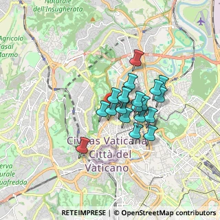 Mappa Via Teulada, 00195 Roma RM, Italia (1.2335)