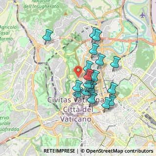 Mappa Via Teulada, 00195 Roma RM, Italia (1.5865)