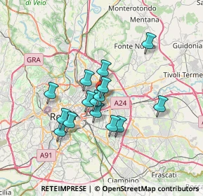 Mappa Riserva Naturale della Valle dell'Aniene, 00158 Roma RM, Italia (5.79067)