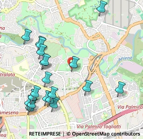 Mappa Via dell'Acqua Marcia, 00158 Roma RM, Italia (1.2395)