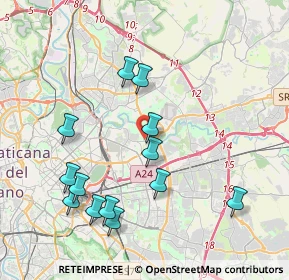 Mappa Riserva Naturale della Valle dell'Aniene, 00158 Roma RM, Italia (4.36769)