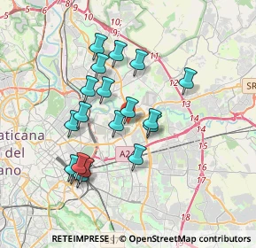 Mappa Via dell'Acqua Marcia, 00158 Roma RM, Italia (3.40895)