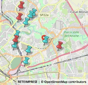 Mappa Via dell'Acqua Marcia, 00158 Roma RM, Italia (2.43833)