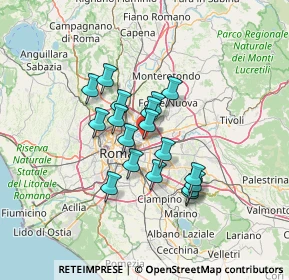 Mappa Via dell'Acqua Marcia, 00158 Roma RM, Italia (10.75833)