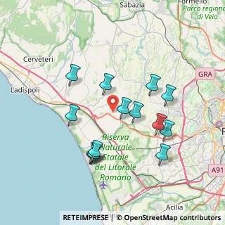 Mappa Via Luigi Russo, 00050 Fiumicino RM, Italia (7.46429)