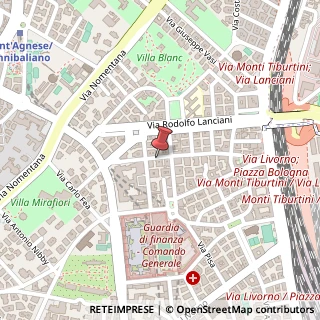 Mappa Via Felice Grossi Gondi, 14, 00162 Roma, Roma (Lazio)